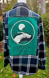 Show details for Passages Green and Black Flannel Shirt - Large Picture of Passages Green and Black Flannel Shirt - Large
